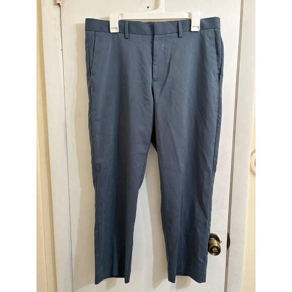 Men's Perry Ellis Portfolio Slim Fit Pants 34 x 26.5 Inseam Blue - Picture 3 of 7